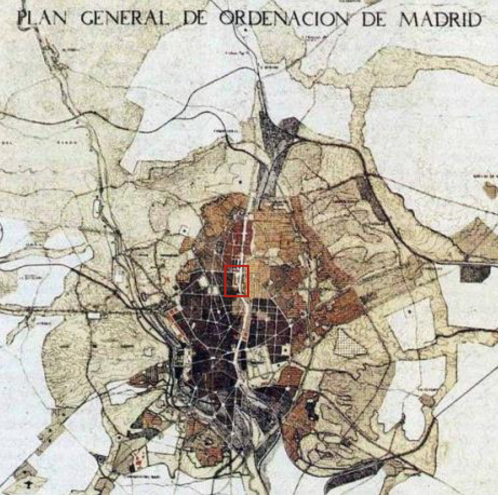 Madrid’s General Urban Development Plan or “Bidagor Plan”.