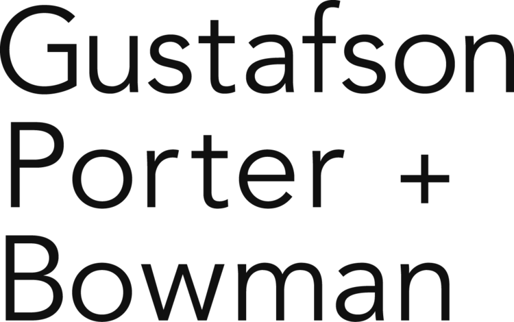 Logotipo de Gustafson Porter y Bauman